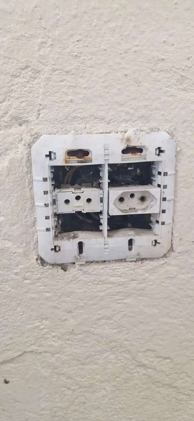 Infraestrutura antes da manutenção